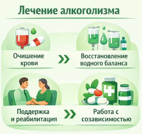 лечение алкоголизма в Ачинске этапы